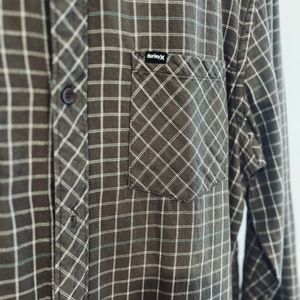 Hurley Flannel Brown Plaid